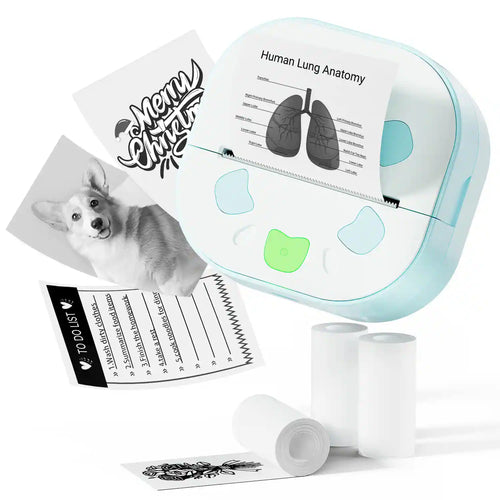 Ndyin D21 Portable Thermal Printer, featuring a compact design for instant connection and printing anytime, anywhere.