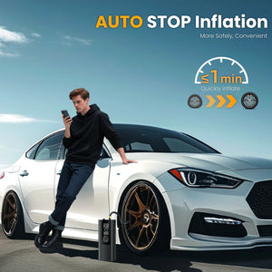 NDYIN air inflator with automatic shut-off function for safe inflation