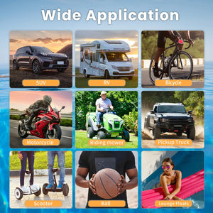 NDYIN air pump suitable for car, motorcycle, bicycle, sports gear, and more