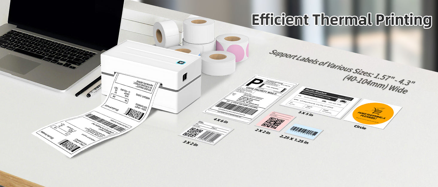 NDYIN Y812 thermal printer prints various labels for shipping, logistics, etc.