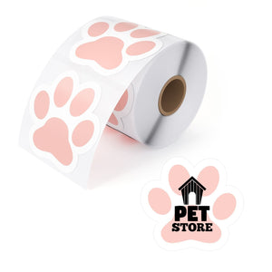 Create personalized paw print stickers for business and life.